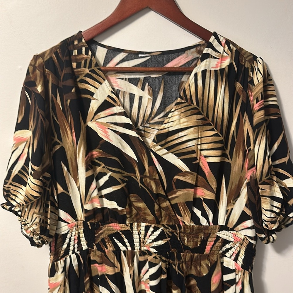 Old Navy high-low tropical dress sz XL GUC